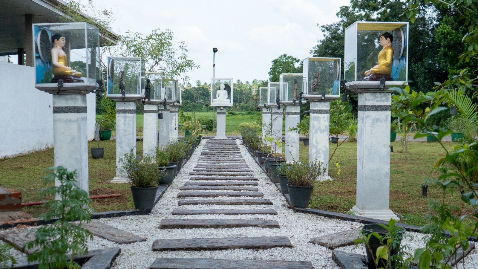 Embrace the serenity of our Buddhist temple, where spiritual devotion transcends time